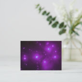 Pleiades in Purple Space Art Business Card (Standing Front)