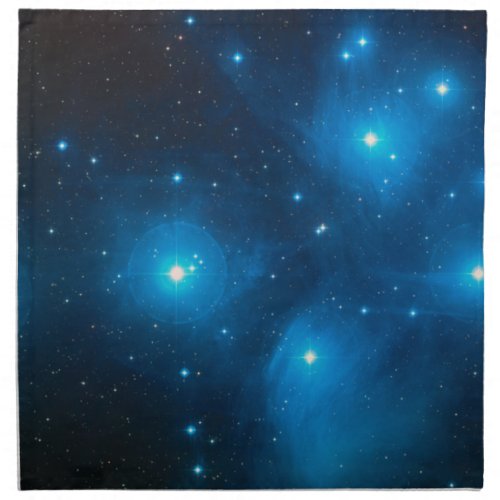 Pleiades Open Star Cluster Cloth Napkin