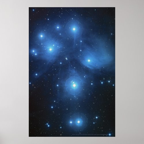 Pleiades Star Cluster 18x12 16x11 Poster