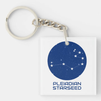 Pleiadian Starseed Keychain – Light & Cosmic Blue