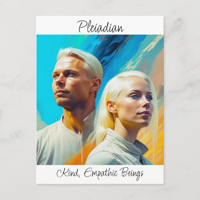 Pleiadians Extraterrestrial Alien Race Postcard (Front)