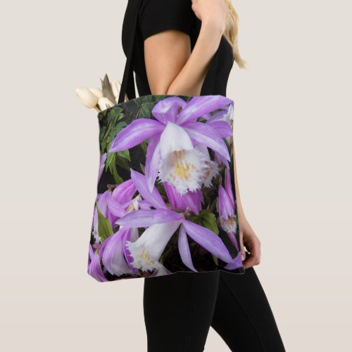 Pleione Windowsill Orchids Floral Tote Bag