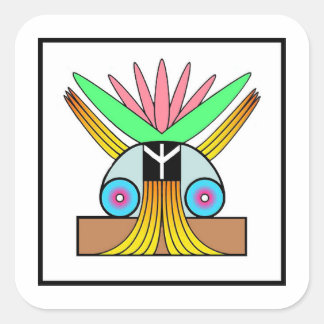 Plejaren Symbol for Peace Square Sticker