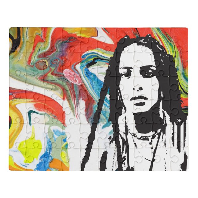 Plena Punk Puerto Rican Art Jigsaw Puzzle (Puzzle Horizontal)
