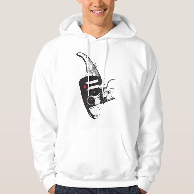 Plena Punk Puerto Rican Art Men's Pullover Hoodie (Front)