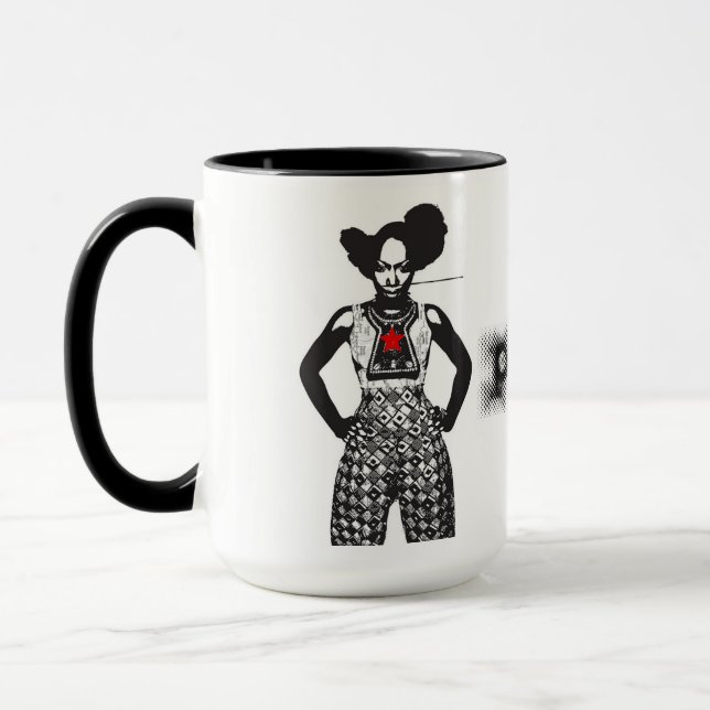 Plena Punk Puerto Rican Art Mug (Left)
