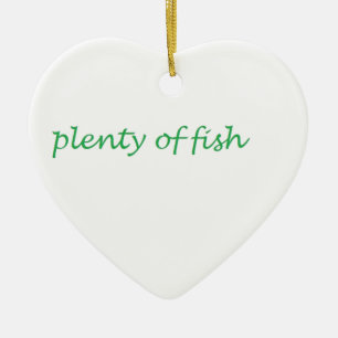plenty of fish ceramic ornament