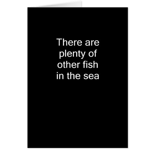 Plenty of Fish In The Sea Cards (Front)