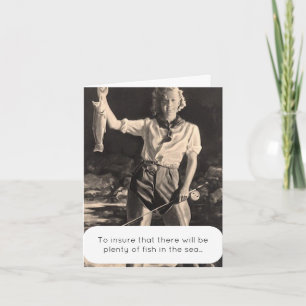 Plenty of fish in the sea catch & release fun cute card