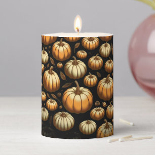 Plenty of Pumpkins Pillar Candle