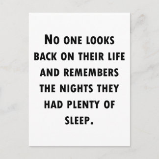 Plenty of Sleep Postcard