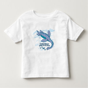 Plesiosaur blue sea dinosaur toddler t-shirt