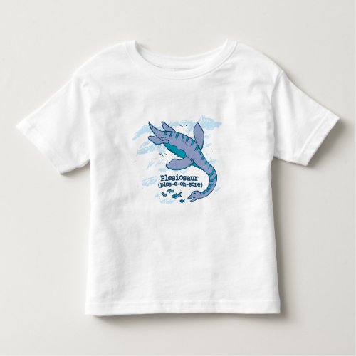 Plesiosaur blue sea dinosaur toddler t_shirt