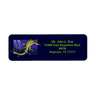 Plesiosaur Return Address Label