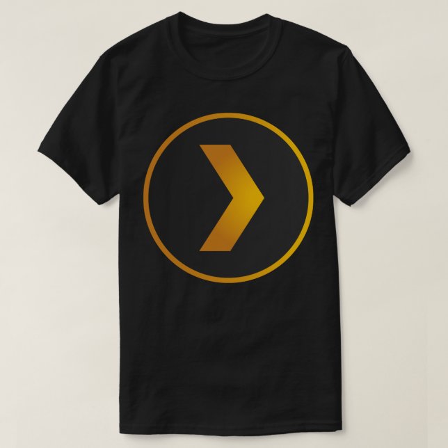 Plex Media Server Logo Sticker T-Shirt (Design Front)