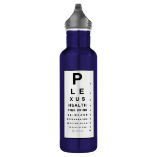 Plexus Eye Chart Stainless Steel Water Bottle