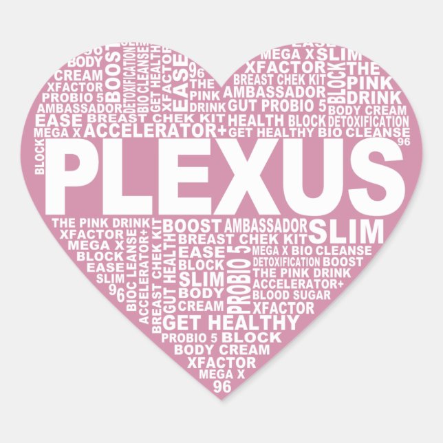Plexus Heart Sticker (Front)