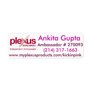 Plexus World Wide mailing Labels
