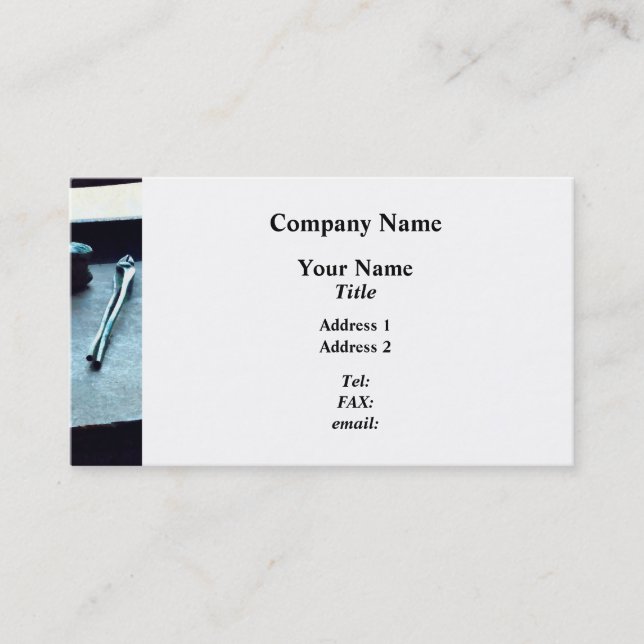 Pliers and Mallet Business Card (Front)