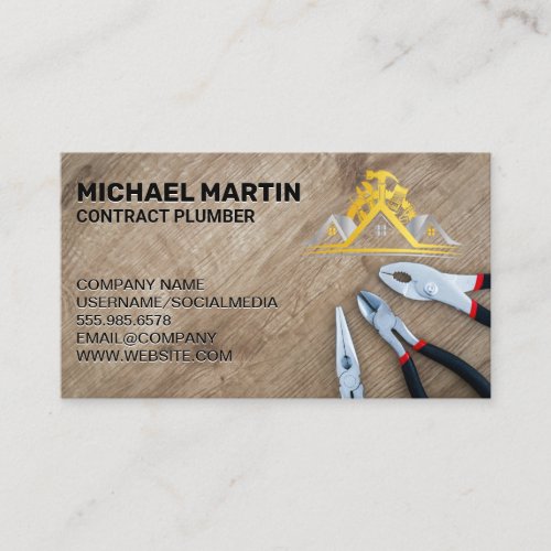 Pliers | Home Repair | Contractor Business Card