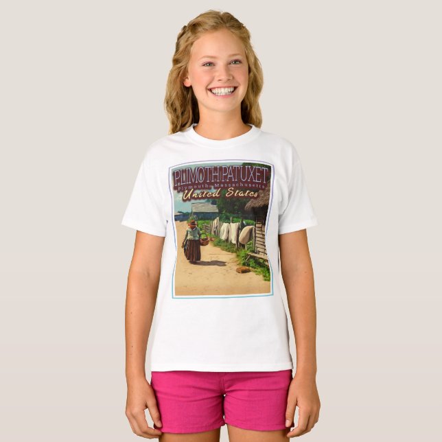 PLIMOTH PLANTATION - PLIMOTH PATUXET - PLYMOUTH US T-Shirt (Front Full)