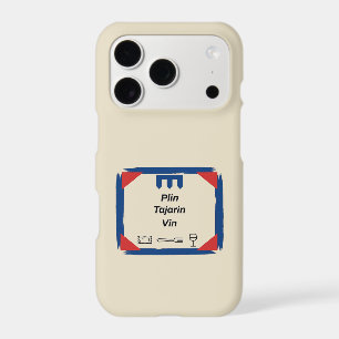 Plin Tajarin Vin Piedmont Flag Badge iPhone 17 Pro Case