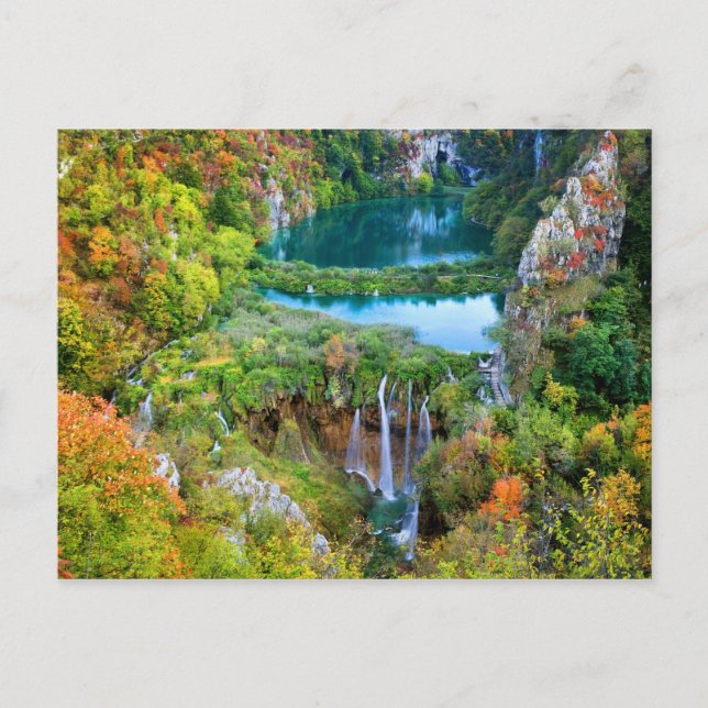 Plitvice Lakes in Croatia Postcard (Front)