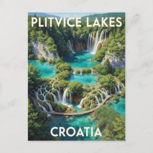 Plitvice Lakes National Park Croatia Landscape Postcard