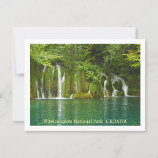 Plitvice Lakes National Park, Croatia Postcard