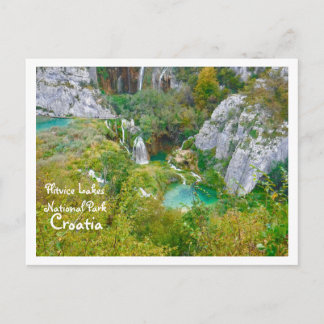 Plitvice Lakes National Park, CROATIA Postcard