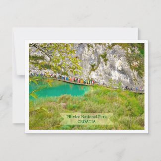 Plitvice Lakes National Park, CROATIA Postcard
