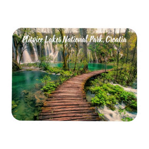 Plitvice Lakes National Park Croatia stylized Magnet