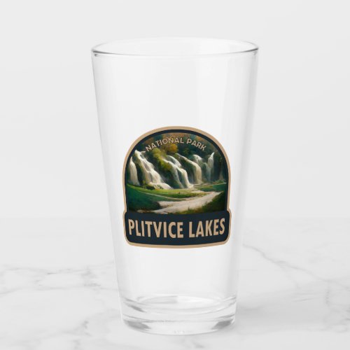 Plitvice Lakes National Park Croatia Watercolor Glass