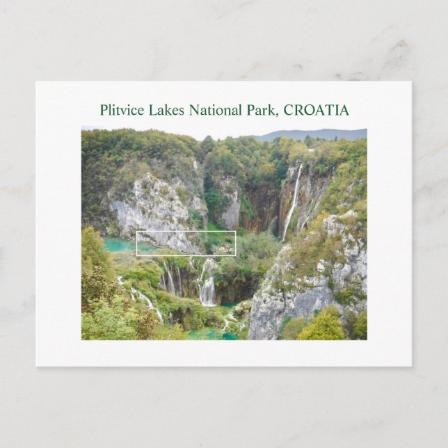 PLITVICE LAKES NATIONAL PARK, CROATIAPostcard Postcard (Front)