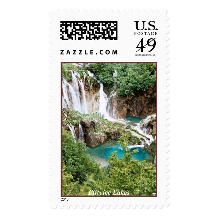 Plitvice Lakes Postage Stamp