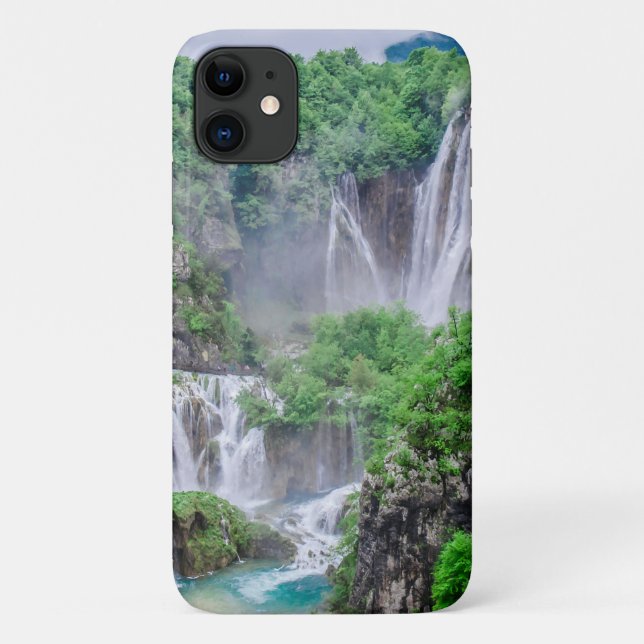 Plitvice lakes waterfall Case-Mate iPhone case (Back)