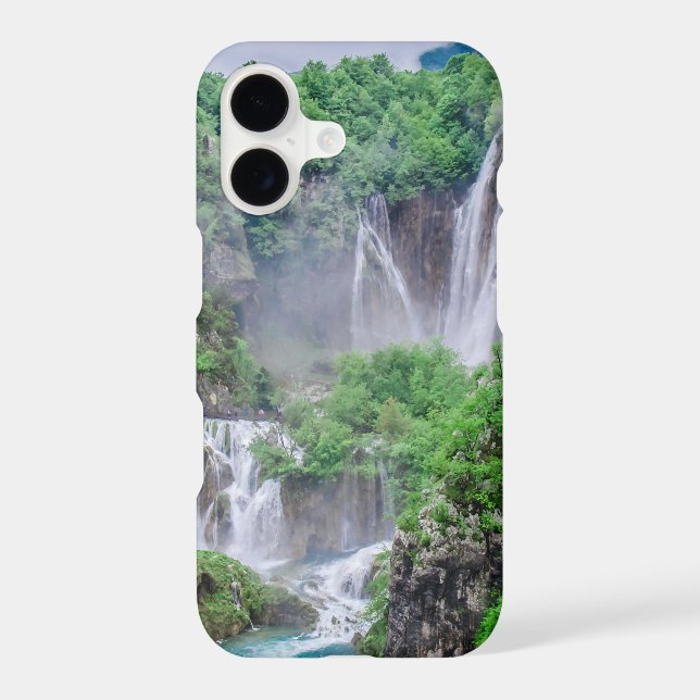 Plitvice lakes waterfall iphone case (Back)