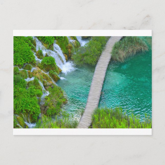 Plitvice National Park in Croatia Hiking Trails Postcard (Front)
