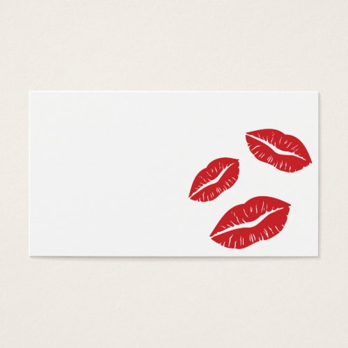PLKR  LOVE KISSES RED LIPS SMILES BUSINESS CARD TEMPLATES