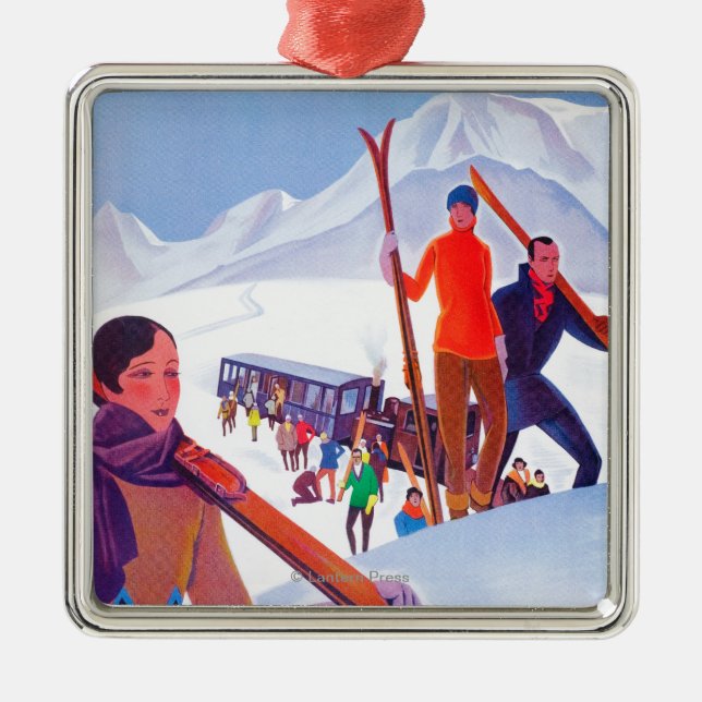 PLM Railway Promotional Poster Metal Ornament (Front)
