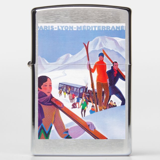 PLM Railway Promotional Poster Zippo Lighter (Front)