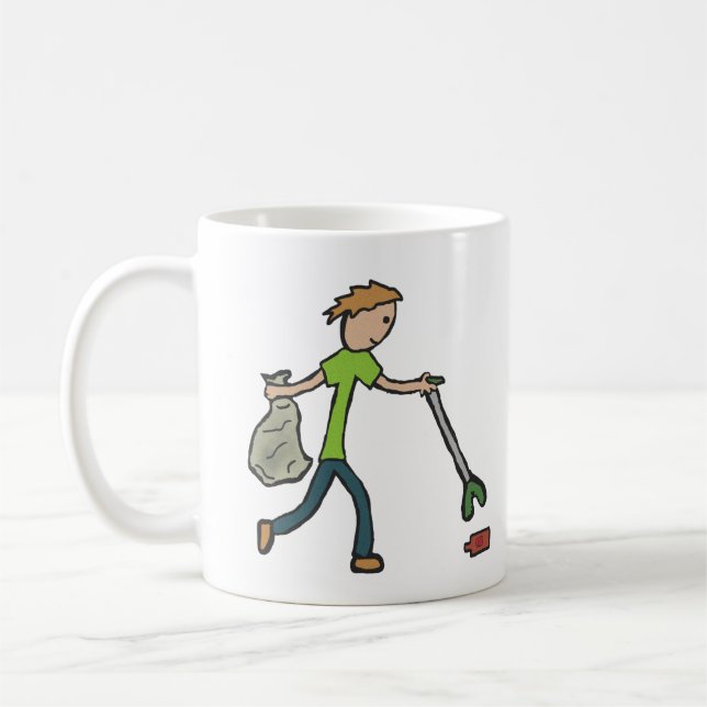 Plogging and Litter Picking Coffee Mug (Left)