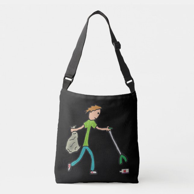 Plogging and Litter Picking Crossbody Bag (Front)