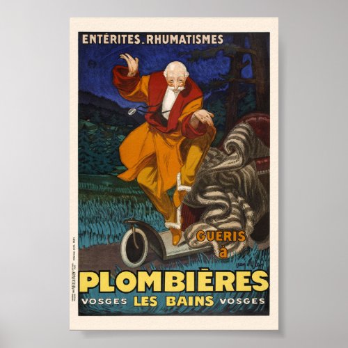 Plombires les Bains Vintage Poster 1931