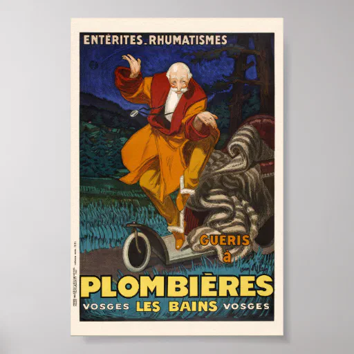 Plombières les Bains Vintage Poster 1931