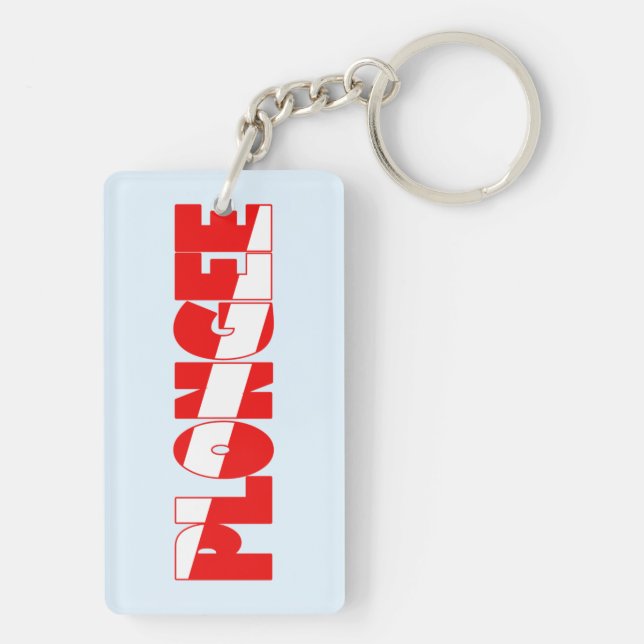 Plongee (French) Keychain (Back)