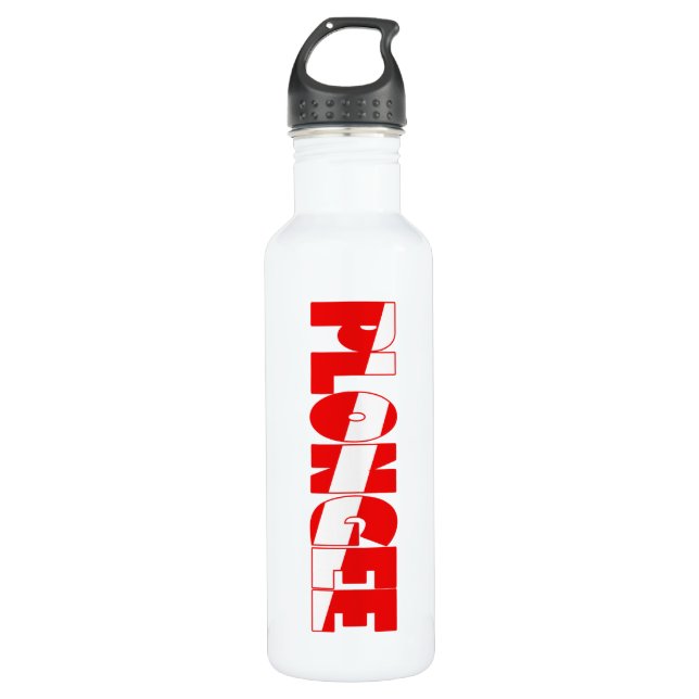 Plongee (French) Water Bottle (Front)