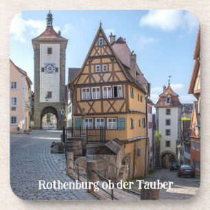 Plönlein in Rothenburg ob der Tauber, Germany Beverage Coaster