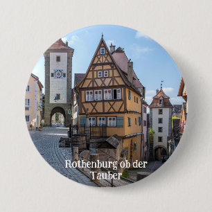 Plönlein in Rothenburg ob der Tauber, Germany Button