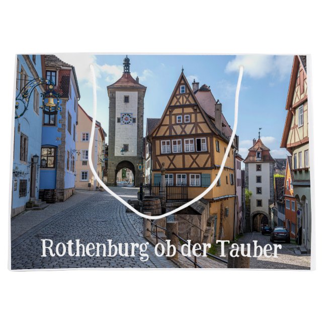 Plönlein in Rothenburg ob der Tauber, Germany Large Gift Bag (Front)